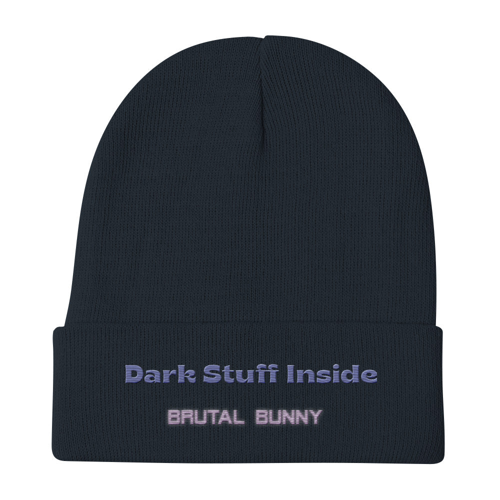 Dark Stuff Inside Embroidered Beanie