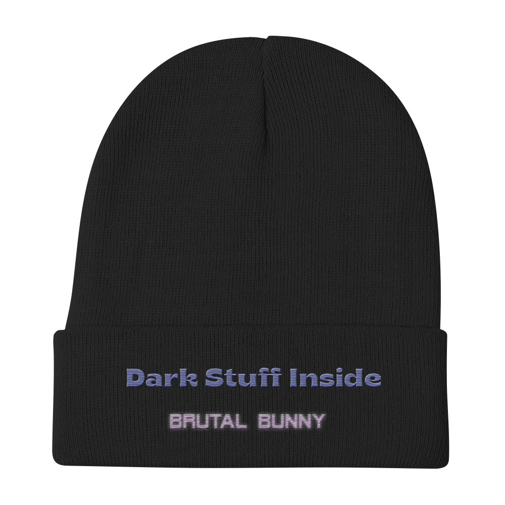 Dark Stuff Inside Embroidered Beanie